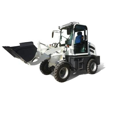 Best quality small type 1 ton battery operated electric wheel loader with pallet fork for sale