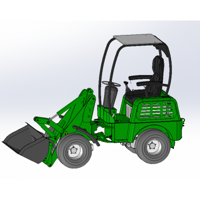 Green house E power wheel loader radlader hoflader